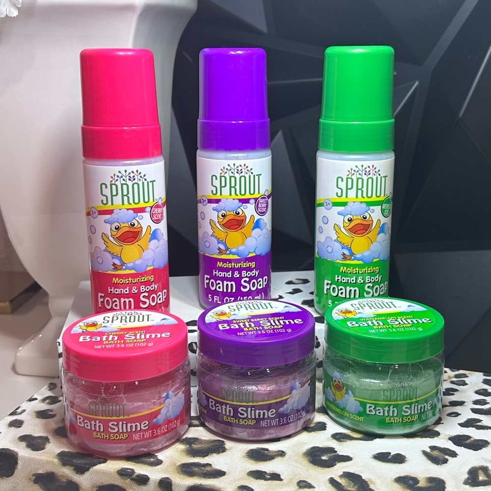 🫧 Sprout Kids Bath & Hand Soap Set 🫧